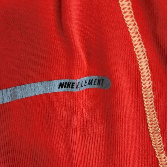 Womens Red Nike Element Dri-Fit Athletic Shirt Long Sleeve 1/2 Zip Long Sleeve L - Picture 7 of 14